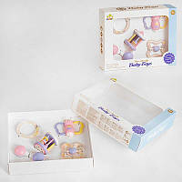 Набір брязкалець SL 84815 два брязкальця зі свистком, маракаси, два кільця, в коробці