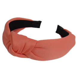 Обруч для волосся чалма креп Handmade персиковий