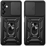 Протиударний чохол Camshield Serge Ring для Samsung Galaxy M15 5G | Броньований з кільцем-підставкою Чорний, фото 6
