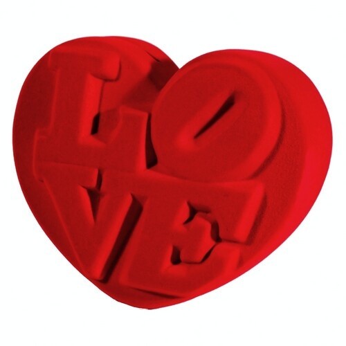Скарбничка у формі серця Love червона з дефектами