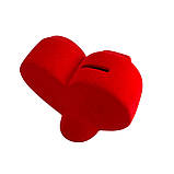 Скарбничка у формі серця Love червона з дефектами, фото 2