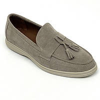 Чоловічі замшеві лофери бежевого кольору Sergio Billini 8033 віз/з розмір 40