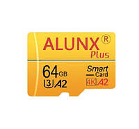 Карта памяти microSD 64GB ALUNX 64 гб Class 10 без адаптера