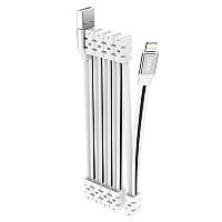 Дата кабель Hoco U103 Magnetic Absorption USB to Lightning (1m) White