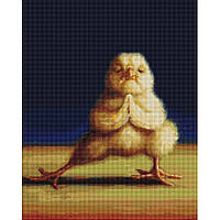 Алмазная мозаика "Йога цыпленок" ©Lucia Heffernan DBS1202, 40x50 см Toyvoo Алмазна мозаїка "Йога курча" ©Lucia