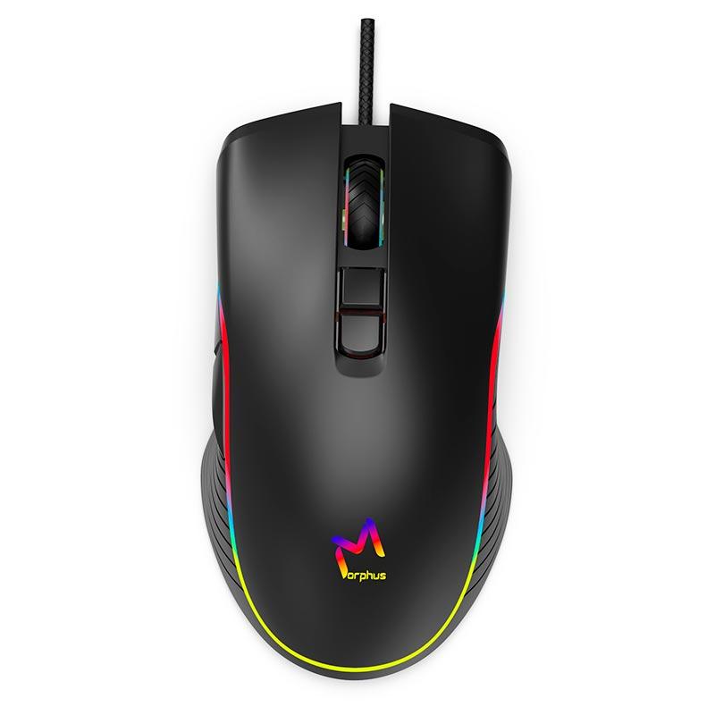 Ігрова миша комп'ютерна дротова з підсвіткою Aikun Gaming Mouse GX66 геймерська мишка RGB 7200 DPI, фото 1
