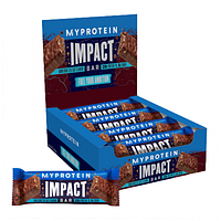 Протеиновые батончики Impact Protein Bar - 12x64г Темный шоколад и Морская соль