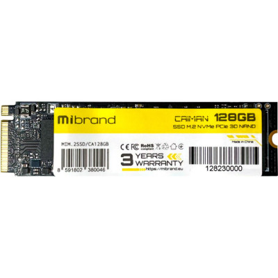 Накопичувач SSD M.2 2280 128 GB Mibrand (MIM.2SSD/CA128GB)