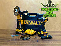 2/1 DeWALT Акумуляторна Болгарка DCG405P2 Ударний Гайковерт DCF922D2T ( 36V 8A ) Акумуляторний набір