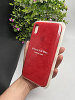 Чохол ALCANTARA для Iphone Xs max ( червоний )