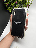 Чохол ALCANTARA для Iphone Xs max ( чорний )