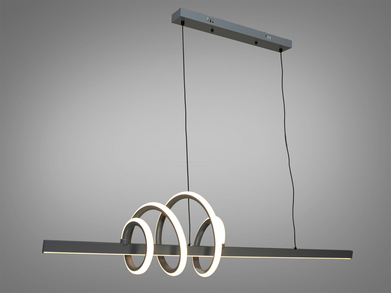 Підвісна люстра над столом Люстра світлодіодна  2361-120GR, фото 1