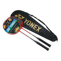 Набір для гри в бадмінтон Yonex Nano Speed, 2 шт., чохол PU, лита ракетка, фото 4