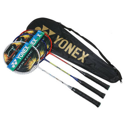 Набір для гри в бадмінтон Yonex Nano Speed, 2 шт., чохол PU, лита ракетка, фото 1