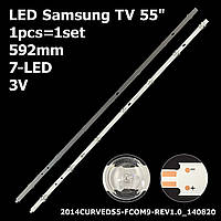 LED подсветка Samsung TV 55" 2014CURVED55-FCOM9-REV1.0_140820 Arcelik: A55C 9593 6S Beko: B55C 9593 5S1 1шт.