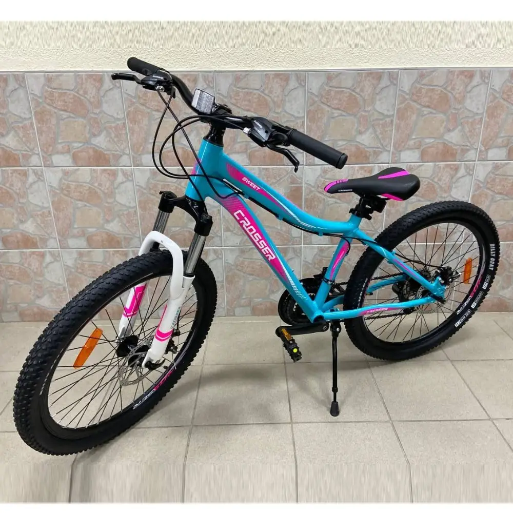 Велосипед гірський Crosser Sweet 26" рама 14 дюймів Бірюзовий