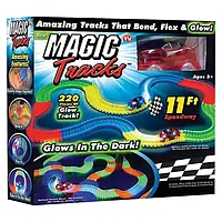 Детская гибкая игрушечная дорога Magic Tracks 220 деталей + машинка FRF74G