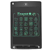Детский графический планшет для рисования со стилусом 8.5 LCD Writing Tablet Green FRF74G