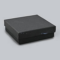 Коробочка 39996расп черная середина пятна клея потертости черная для набора размер 9х9 см