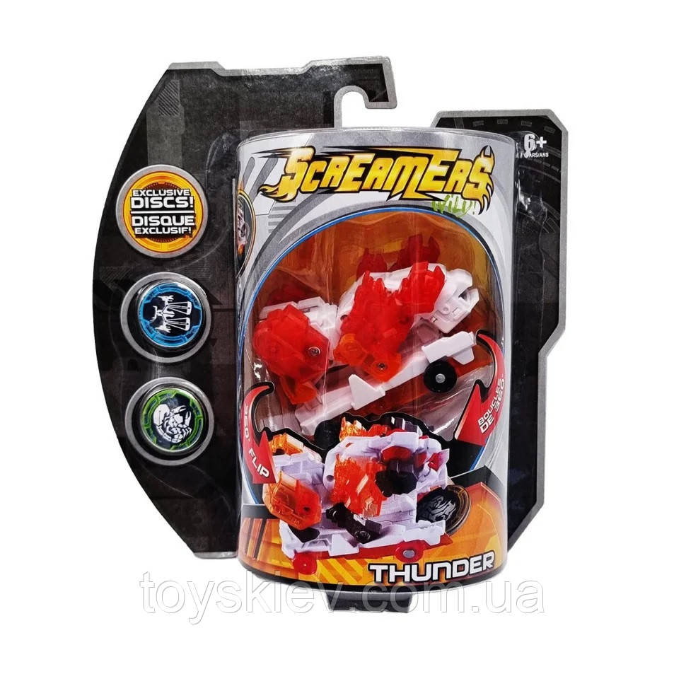 69 D Трансформер Скричер, 2 диски, у слюді, фото 1