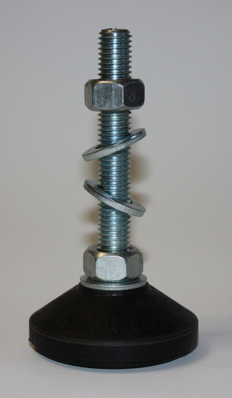 Регульована опора віброгасіння SRO-M12x50-D50, верстатна різьбова віброопора М12, опорна ніжка, фото 1