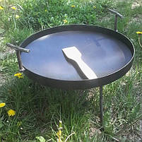 Сковорода туристична з диска борони Сковорода діаметр 50 см Сковорода мангал із диска борони, фото 10