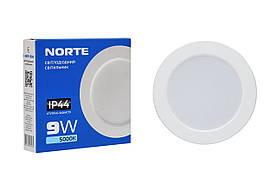 Стельовий світильник NORTE 1-NDP-1604 9 W 5000 K ІР44 круг