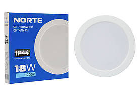 Стельовий світильник NORTE 1-NDP-1608 18 W 5000 K ІР44 круг
