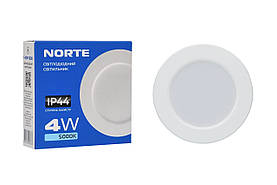 Стельовий світильник NORTE 1-NDP-1600 4W 5000K ІР44 круг