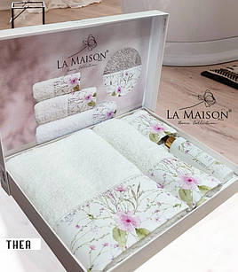Подарунковий набір рушників La Maison, 3 шт. з ароматом Thea