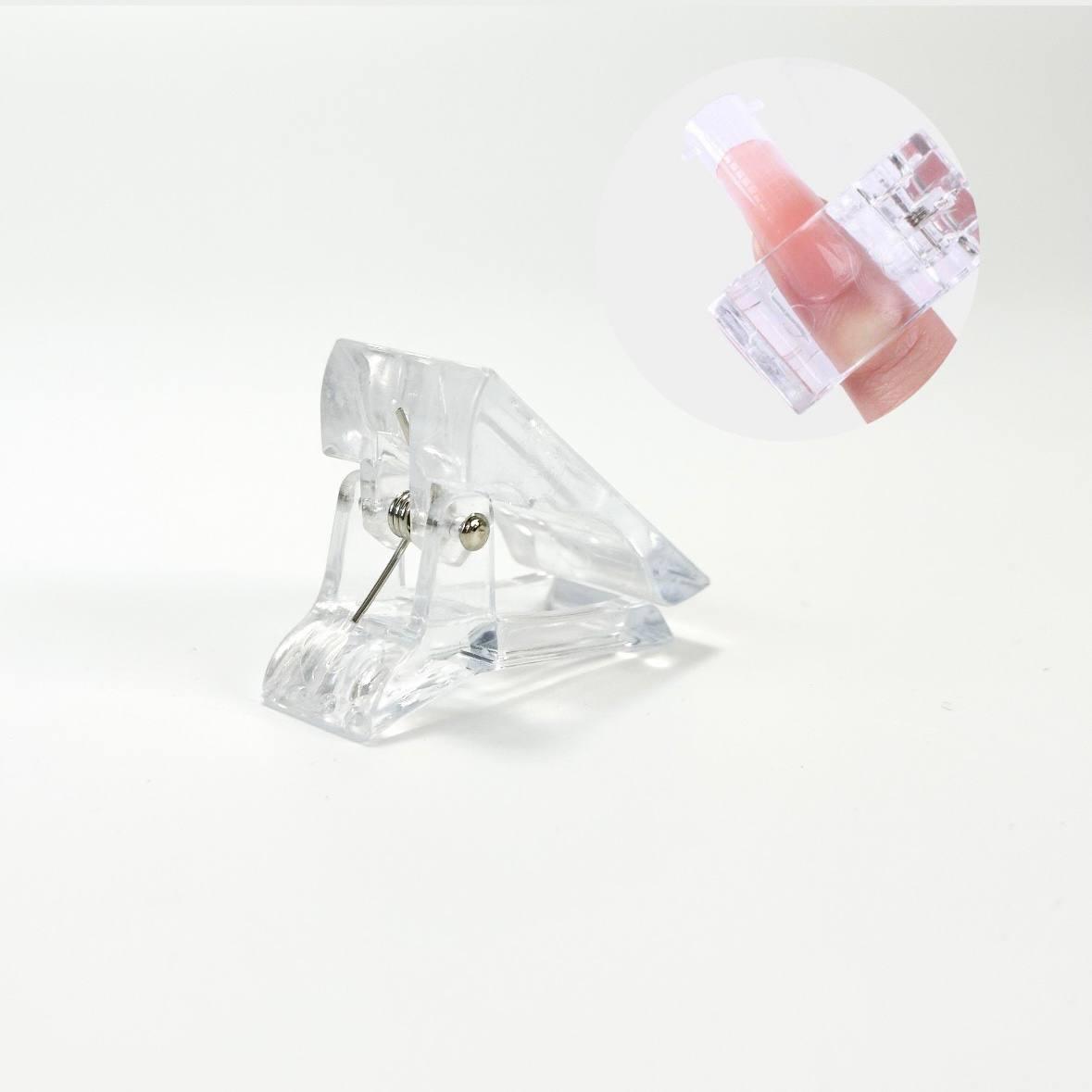 Зажим для нарощування нігтів, прозорий, фото 1