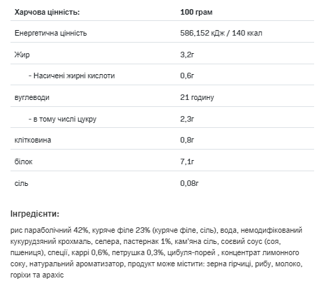 FitMeal - 420g Curry - фото 2 - id-p2093351810