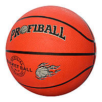 М'яч баскетбольний PROFIBALL розмір7, гума, 8 панелей, малюнок-друк, 510г /40/ (VA-0001)