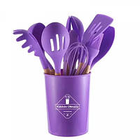 Набір кухонного приладдя Kitchen Set 12 предметів Фіолетовий