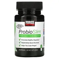 Force Factor, ProbioSlim, поддержка пищеварения + контроль веса, 30 капсул в Украине