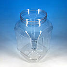 ПЕТ Банку квадратна 3 л. з Білой кришкою 110 мм., фото 4