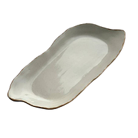 Блюдо прямокутне фігурне «Laguna» "Коричнивий лофт"