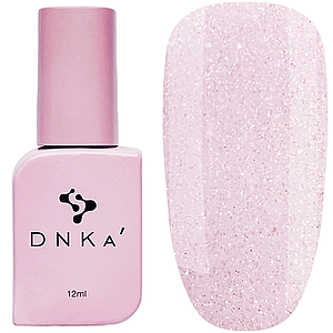 Рідкий акригель DNKa Liquid Acrygel №0005 Marzipan, 12 мл ніжно-рожевий зі сріблом