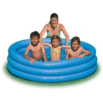 Дитячий надувний басейн круглий (3 кільця, розміром 168х38см, об'єм: 581л) Intex 58446