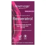 Reserveage Nutrition, Ресвератрол, 4-часовое замедленное высвобождение, 500 мг, 30 растительных капсул Днепр