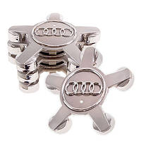 Комплект ковпачків для литих дисків (4 шт) пiд болти Audi 57x135 з кiльцем