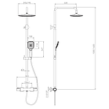 Душова система з термостатом Volle SISTEMA E 1580.090301, фото 2