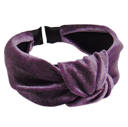 Обруч велюровий чалма Handmade фіолетовий