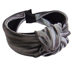 Обруч велюровий чалма Handmade сірий
