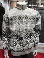 Чоловічий светр орнамент беж  (Туреччина)
