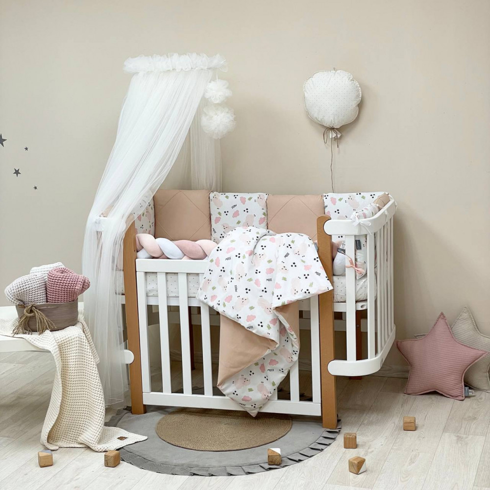 Дитяча постіль Маленька Соня Happy night Овечки пудра