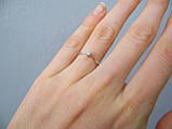 Жіноче кільце з діамантом, Розмір 16,5, фото 2