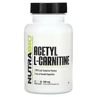Nutrabio Labs, Ацетил L-карнитин, 500 мг, 90 растительных капсул Днепр