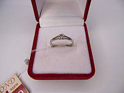 Жіноче кільце з діамантом, Розмір 16,5