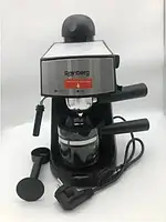 Электрическая кофеварка рожковая с капучинатором Espresso Rainberg RB-8111, кофе-машина мощность 2200 Вт